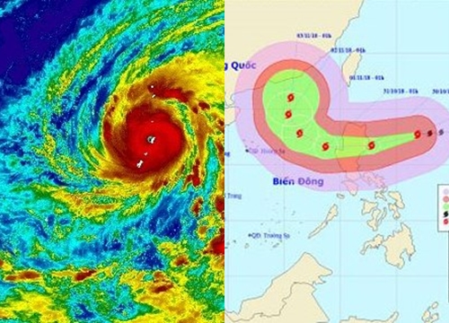 Siêu bão Yutu giật trên cấp 17 đang rất gần Biển Đông