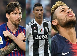 10 ngôi sao bóng đá giàu nhất thế giới 2018: Ronaldo chào thua Messi