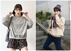 4 cách mix đồ với áo nỉ sweatshirt cho teen đến trường