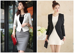 6 kiểu áo vest công sở đẹp để bạn mix cùng váy ôm