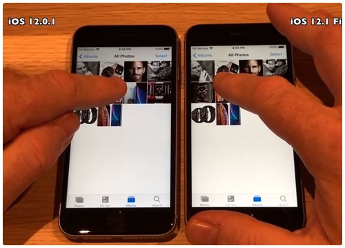 Đọ tốc độ iOS 12.1 so với iOS 12: Khác biệt có đáng kể?