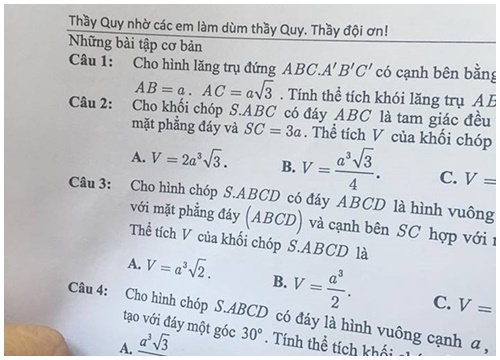 Giáo viên Đắk Lắk năn nỉ học trò: 'Không chịu làm bài cô sẽ rất buồn'