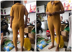 Lại chuyện dở khóc dở cười khi mua hàng online: Từ Jumpsuit vàng quý phái thành bộ đồ thợ lặn nhăn nhúm xấu xí