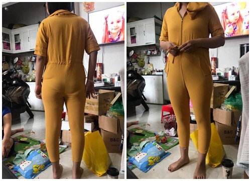 Lại chuyện dở khóc dở cười khi mua hàng online: Từ Jumpsuit vàng quý phái thành bộ đồ thợ lặn nhăn nhúm xấu xí