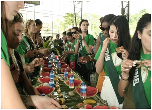 Thí sinh Miss Earth ăn uống kém sang khiến cộng đồng mạng lắc đầu ngao ngán