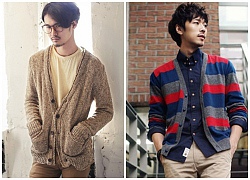 Áo khoác nam cardigan Hàn Quốc đẹp đông ấm áp không lạnh