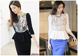 Áo sơ mi nữ peplum đẹp cho nàng che khuyết điểm vòng eo khi dạo phố