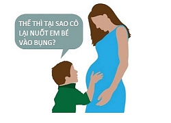 Sao cô nuốt em bé vào bụng?