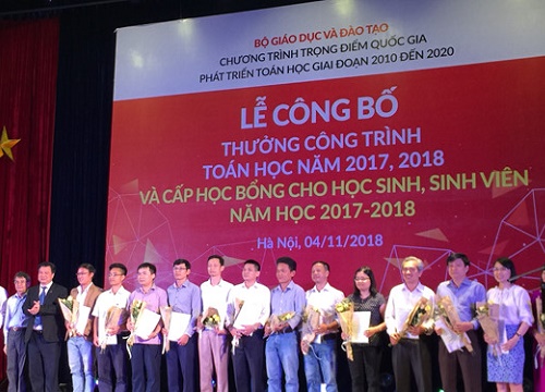 Trao thưởng gần 200 công trình nghiên cứu toán học