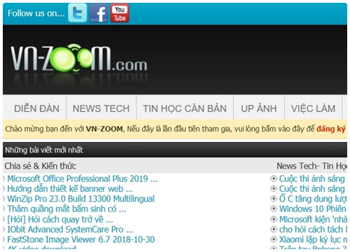 VN-Zoom, diễn đàn lâu đời về máy tính, sẽ 'đóng cửa'