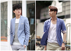 Mix áo blazer nam theo phong cách Hàn Quốc