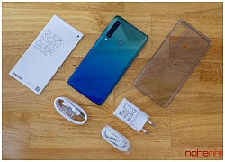 Mở hộp Samsung Galaxy A9: 4 camera sau, màu sắc mới thú hút sự chú ý