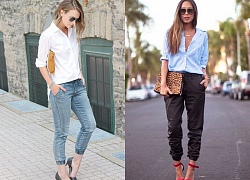 Quần Jogger chất liệu Jeans/Kaki: Mặc sao cho đẹp?