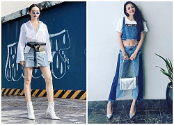 5 mốt đồ jeans siêu độc của sao Việt 'cho cũng không ai dám mặc'