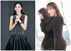 Angelababy và 'Ngụy Anh Lạc' Ngô Cẩn Ngôn đọ dáng mảnh khảnh trong cùng một sự kiện