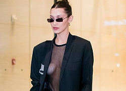 Bella Hadid mặc áo xuyên thấu &#8220;thả rông&#8221; ngực đầy táo bạo trên phố