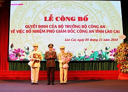 Bộ trưởng Công an bổ nhiệm 2 Phó Giám đốc Công an tỉnh Lào Cai