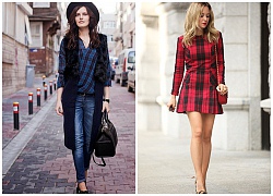 Cá tính trong mùa đông với họa tiết tartan