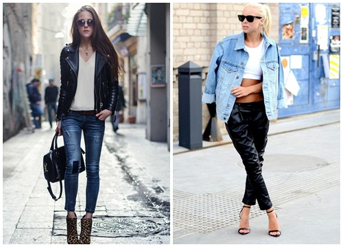 Da và denim: Cặp đôi cá tính