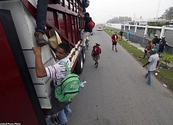 Đoàn di dân tiến đến "tuyến đường tử thần" ở Mexico