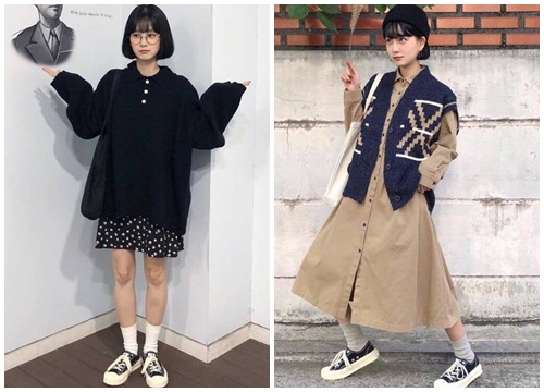 Học tập cách mix&match trang phục oversize cùng cô nàng dễ thương này nha!