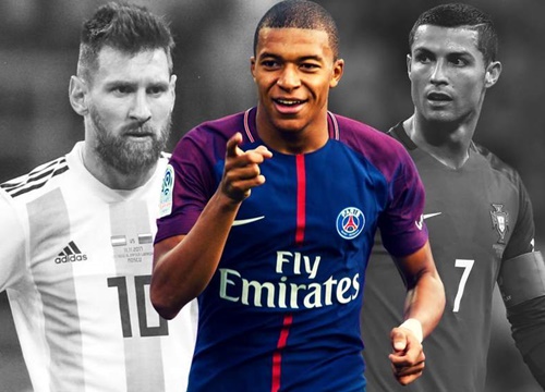 Messi, Ronaldo 'cúi đầu' trước siêu sao Mbappe