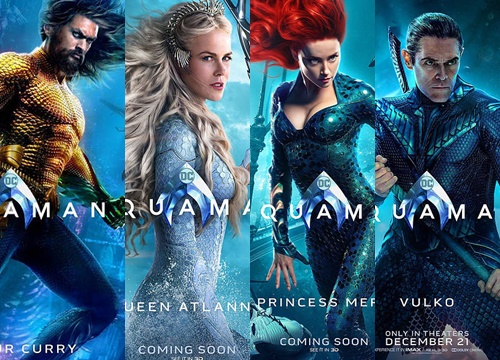 Aquaman: Đế Vương Atlantis tung bộ poster tuyệt đẹp về từng nhân vật