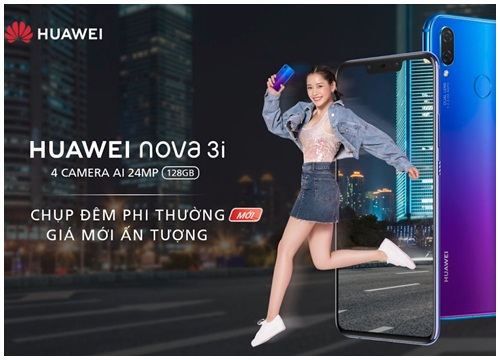 Huawei Nova 3i giảm giá, cập nhật thêm mode chụp đêm