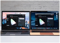 Màn hình Retina của Macbook Air 2018 có độ phủ 96% sRGB, màu không chính xác bằng Macbook Pro