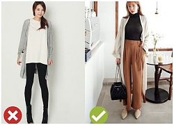 3 tips giúp các nàng diện áo khoác cardigan xinh, trendy mà không bị luộm thuộm, dìm dáng