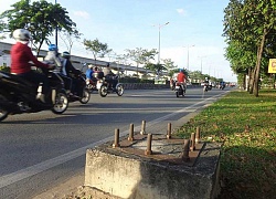 'Bàn chông' trên xa lộ Hà Nội