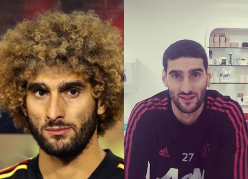 CĐV ngỡ ngàng vì Fellaini bất ngờ xuống tóc