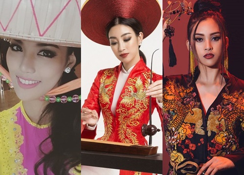 'Đọ level' của Lan Khuê, Mỹ Linh và Tiểu Vy trong phần thi tài năng tại đấu trường Miss World