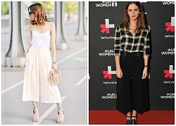 Phối đồ với quần culottes: Bạn nữ chọn cách mặc đẹp nào?