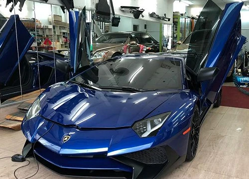 "Lột áo" siêu xe Lamborghini Aventador SV từng thuộc sở hữu của Minh "Nhựa"