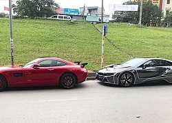 BMW i8 thay áo như siêu xe Lamborghini Aventador mui trần của doanh nhân tại Hà Nội