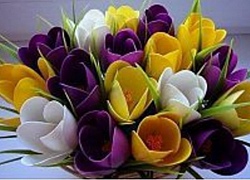 Cách làm hoa Tulip bằng thìa nhựa đẹp mắt