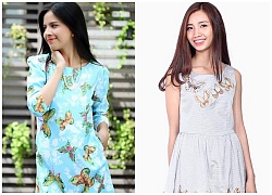 Đầm họa tiết con bướm vintage để bạn gái thêm lung linh