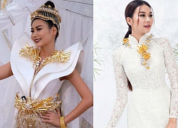 Hoa hậu Thái Lanlộ diện trong trang phục dân tộc, V-netizen giật mình vì giống Thanh Hằng một cách kỳ lạ