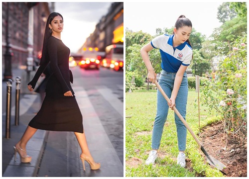 Không cần váy áo lộng lẫy, hoa hậu Tiểu Vy vẫn 'hút ánh nhìn' với street style cá tính