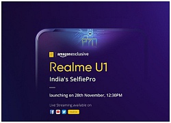 Realme U1 sẽ ra mắt vào ngày 28/11, dùng chip MediaTek Helio P70, tập trung vào chụp ảnh selfie