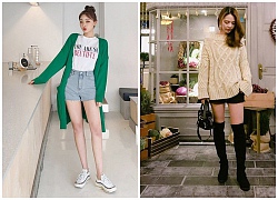 Bạn chọn công thức nào để diện shorts mùa thu đông