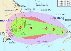 Bão số 9 giật cấp 11-12 sẽ cập bờ Khánh Hòa và Bình Thuận