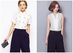 Cách mix đồ với quần lửng ống rộng (culottes) cho phái đẹp thoải mái tự tin xuống phố