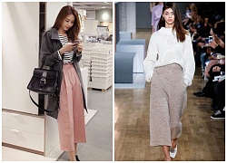 Cách mix quần culottes cực "chất" cho ngày đông lạnh