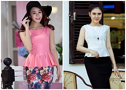 Đầm peplum công sở cho bạn gái