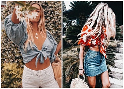 Ngực phẳng mà vẫn gợi cảm? Không phải "xoắn", crop top thắt nơ chính là "must-have" item cho các nàng đây