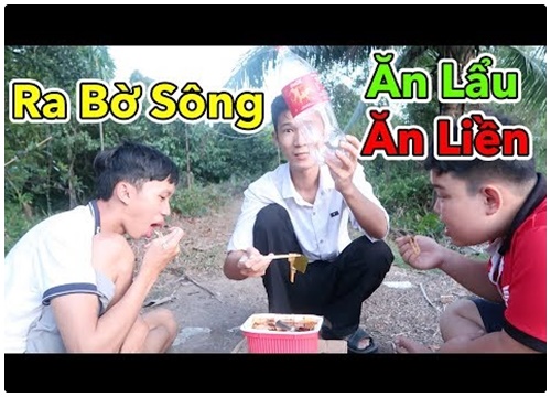 Ra bờ sông ăn Lẩu cay Tứ Xuyên và Lẩu Kim chi Hàn Quốc