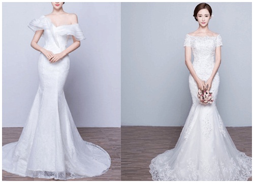 Váy cưới đuôi cá  Top 9 mẫu váy cưới đuôi cá đẹp nhất dành cho cô dâu   Tài Lộc Wedding