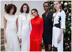 Victoria Beckham &#8216;rực đỏ&#8217; kín đáo trong buổi ra mắt bộ sưu tập mini tại London